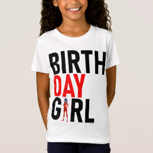 Miraculous Ladybug & Cat Noir Birthday Girl T-Shirt