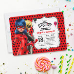 Miraculous Ladybug & Cat Noir Birthday Invitation<br><div class="desc">Invite all your family and friends to your child's Birthday with these Miraculous Birthday invites. Personalize by adding all your party details!</div>