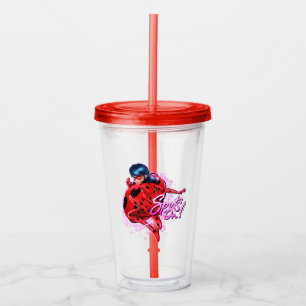 Miraculous Ladybug   Spots On Graphic Acrylic Tumbler