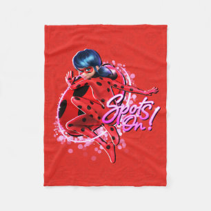 Miraculous Ladybug Spots On Graphic Fleece Blanket