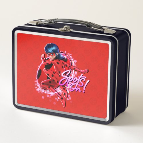 Miraculous Ladybug  Spots On Graphic Metal Lunch Box