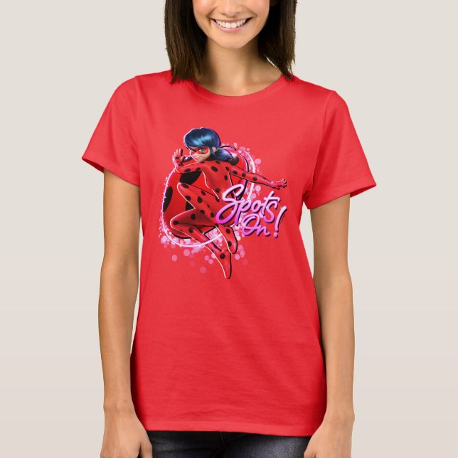 Miraculous Ladybug Spots On Graphic T-Shirt Zazzle