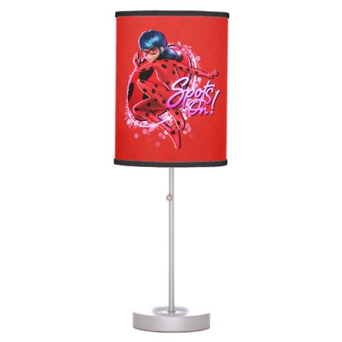 Miraculous Ladybug  Spots On Graphic Table Lamp
