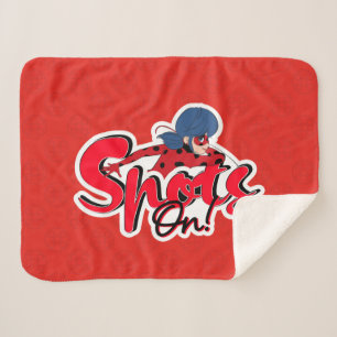 Miraculous Ladybug Spots On Sherpa Blanket