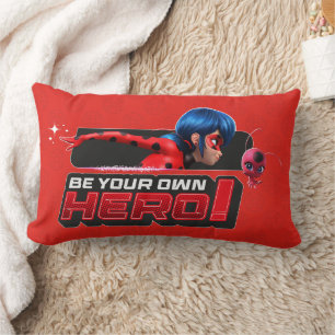 Miraculous Ladybug & Tikki Be Your Own Hero! Lumbar Pillow