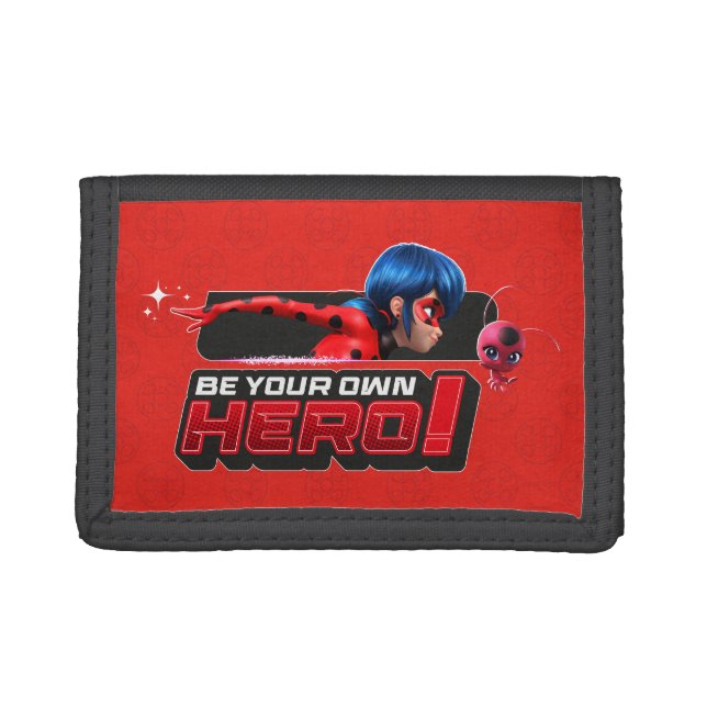 Miraculous Ladybug & Tikki | Be Your Own Hero! Trifold Wallet (Front)