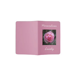 Miraculous Lovely Pink Rose Passport Holder