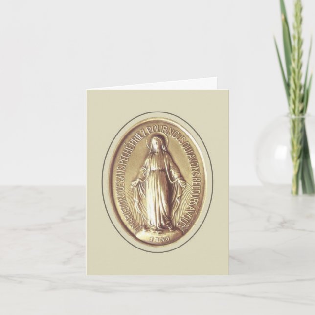 Miraculous Medal Card (Front)