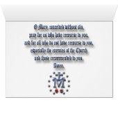 Miraculous Medal Cards (Inside Horizontal (Bottom))