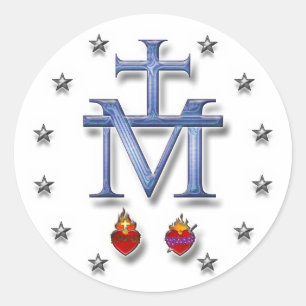 Miraculous Medal Classic Round Sticker