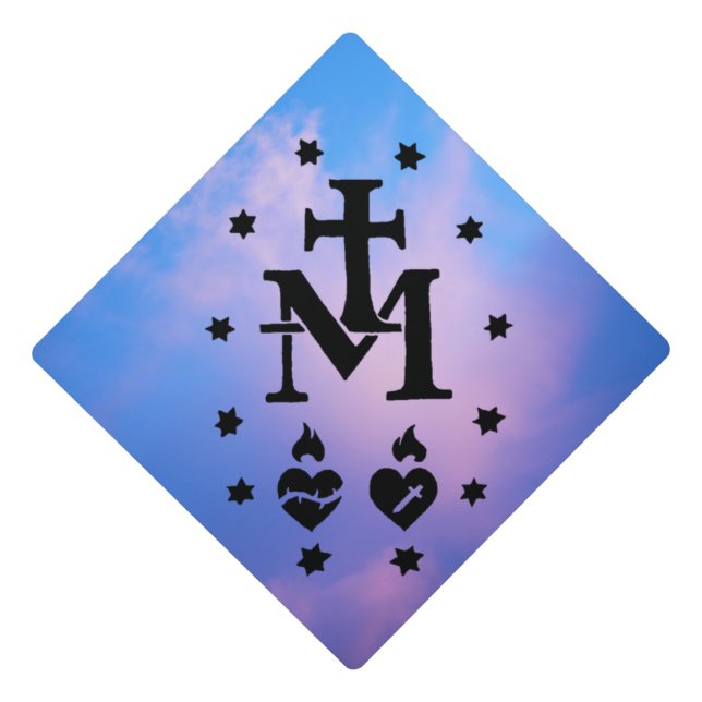 Miraculous Medal Graduation Cap Topper (Front)