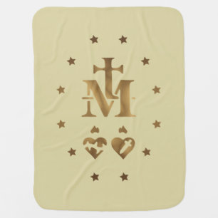 Miraculous Medal,  Medal of Our Lady of Grace  Baby Blanket