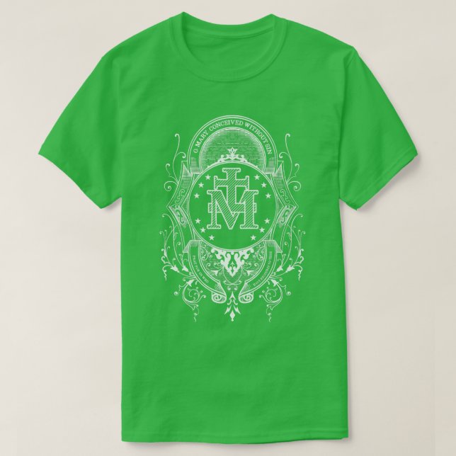 Miraculous Medal Our Lady of Grace Blessed Mary Ca T-Shirt (Design Front)