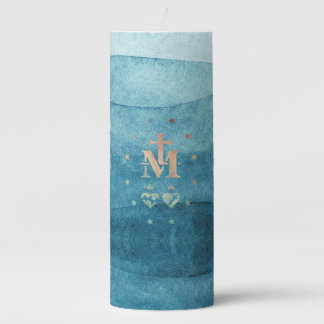 Miraculous Medal Our Lady of Grace  Pillar Candle