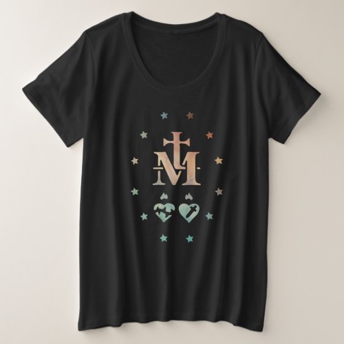 Miraculous Medal Our Lady of Grace  Plus Size T_Shirt