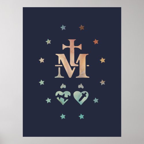 Miraculous Medal Our Lady of Grace  Poster