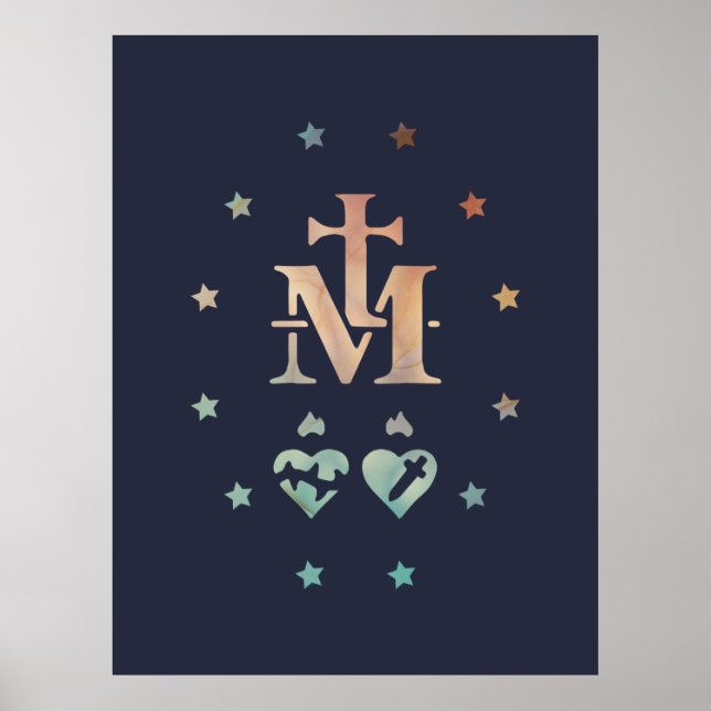 Miraculous Medal Our Lady of Grace  Poster (Front)