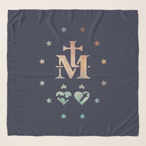 Miraculous Medal Our Lady of Grace  Scarf