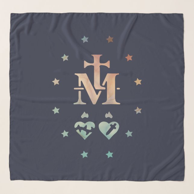 Miraculous Medal Our Lady of Grace  Scarf (Front)