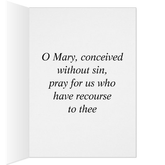 Miraculous Medal Prayer (Inside (Right))