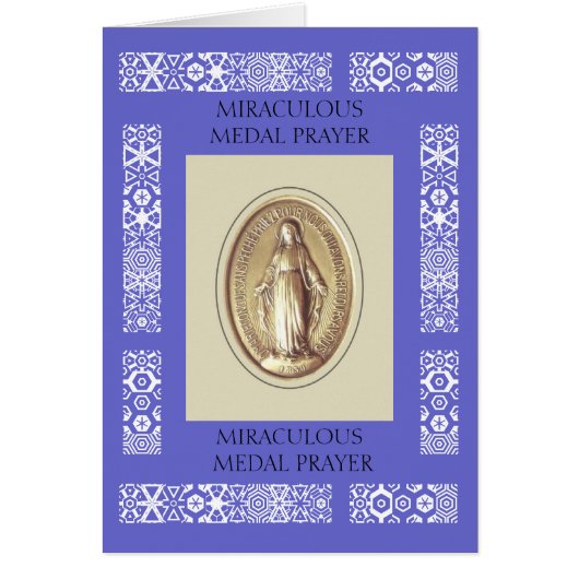 Miraculous Medal Prayer (Front)