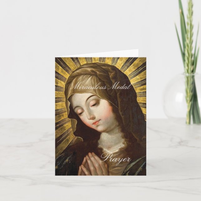Miraculous Medal Prayer Card (Front)