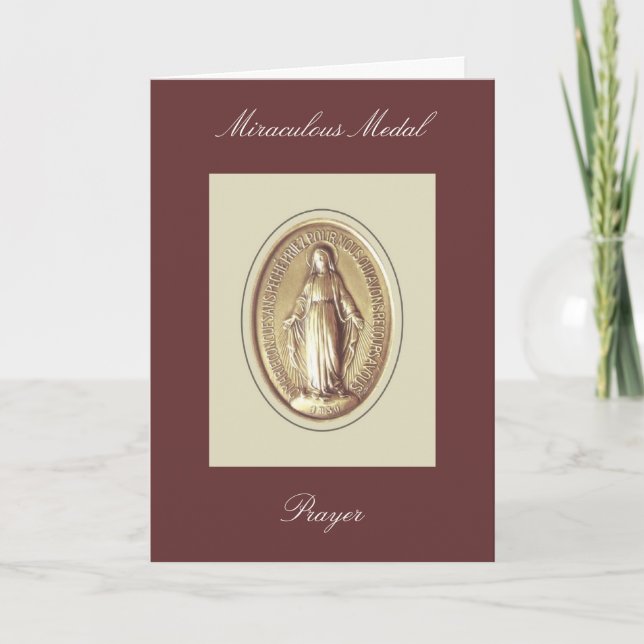 Miraculous Medal Prayer Card (Front)