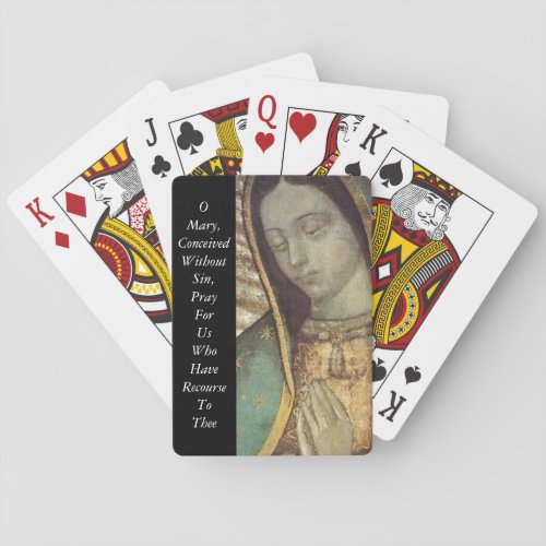 Miraculous Medal Prayer Playing Cards