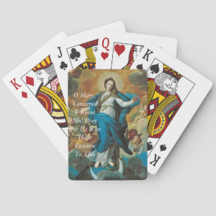 Miraculous Medal Prayer Poker Cards