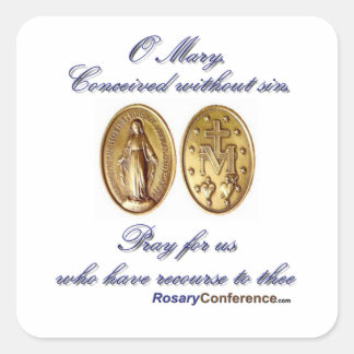 Miraculous Medal Prayer Stickers