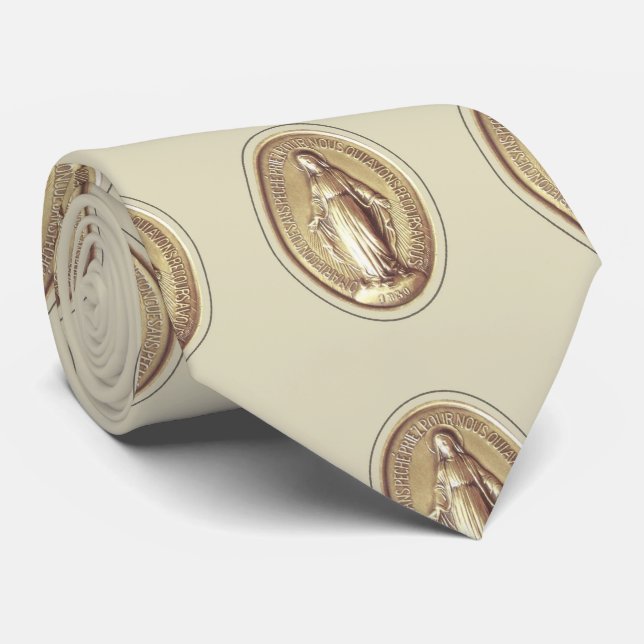 MIRACULOUS MEDAL TIE (Rolled)