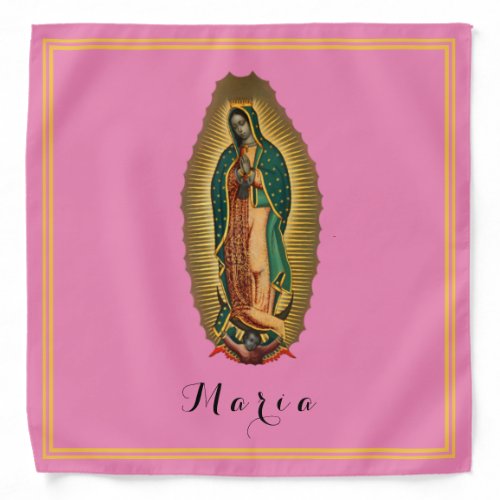 Miraculous Our Lady of Guadalupe Mexican Hispanic  Bandana