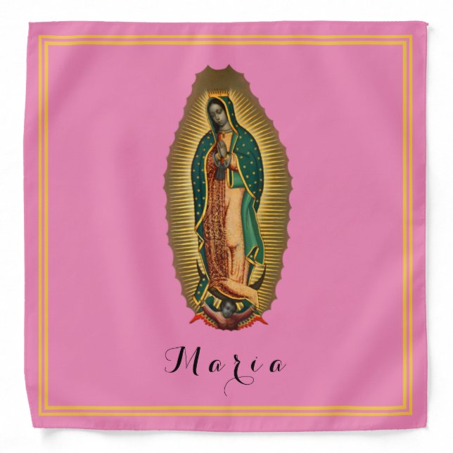 Miraculous Our Lady of Guadalupe Mexican Hispanic  Bandana (Front)