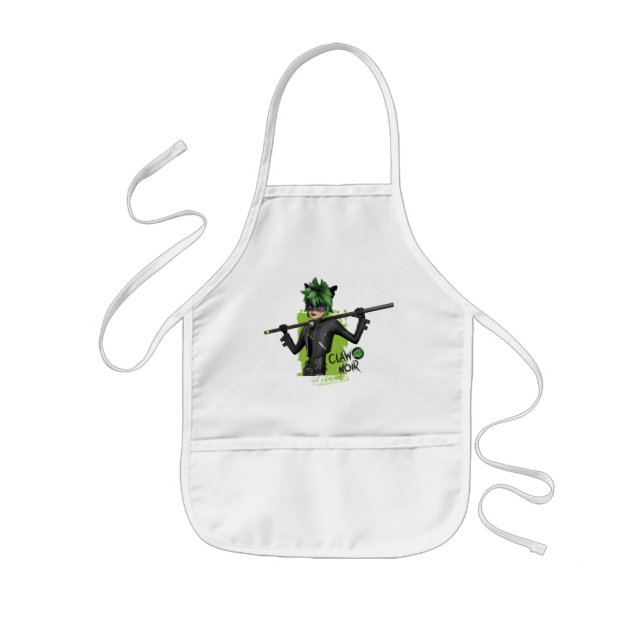 Miraculous Re-verse Claw Noir Character Graphic Kids' Apron (Front)