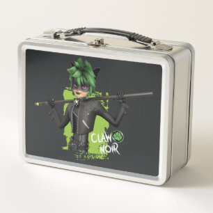Miraculous Re-verse Claw Noir Character Graphic Metal Lunch Box