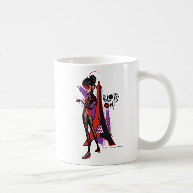 Miraculous Re-verse Shadybug Blots On! Coffee Mug (Right)