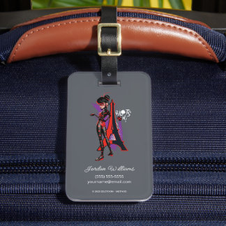 Miraculous Re-verse Shadybug Blots On! Luggage Tag