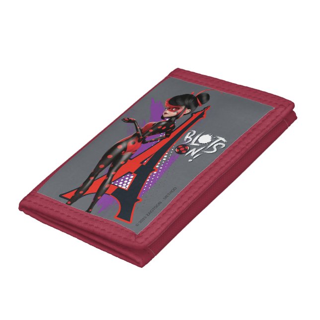 Miraculous Re-verse Shadybug Blots On! Trifold Wallet (Bottom)