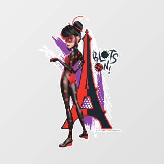 Miraculous Re-verse Shadybug Blots On! Wall Decal