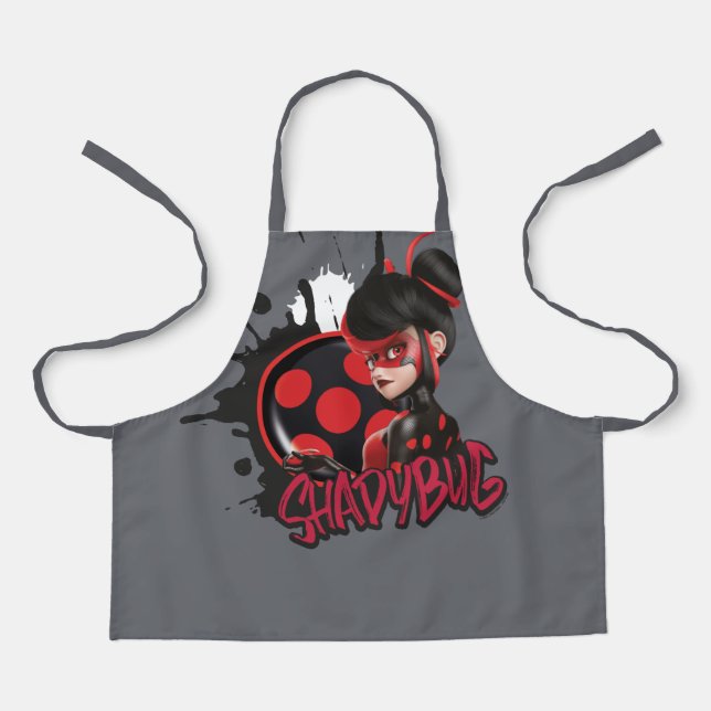 Miraculous Re-verse Shadybug Character Graphic Apron (Front)