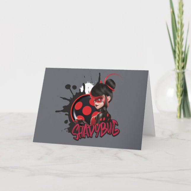 Miraculous Re-verse Shadybug Character Graphic Card (Front)