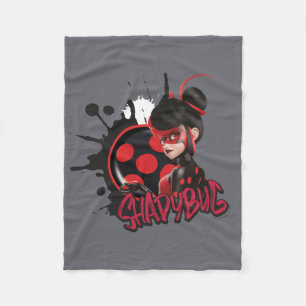 Miraculous Re-verse Shadybug Character Graphic Fleece Blanket