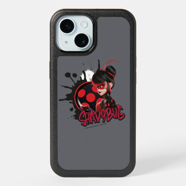 Miraculous Re-verse Shadybug Character Graphic iPhone 15 Case (Back)