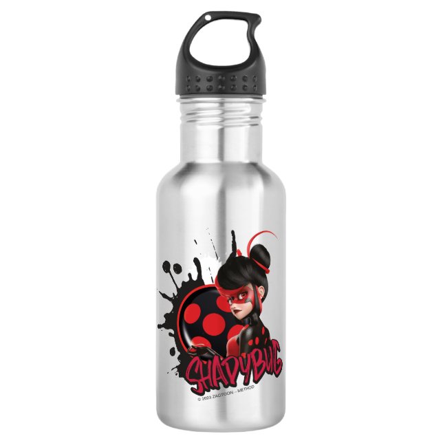 Miraculous Re-verse Shadybug Character Graphic Stainless Steel Water Bottle (Front)