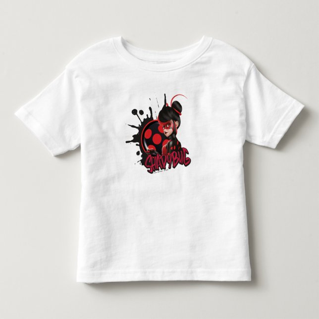 Miraculous Re-verse Shadybug Character Graphic Toddler T-shirt (Front)