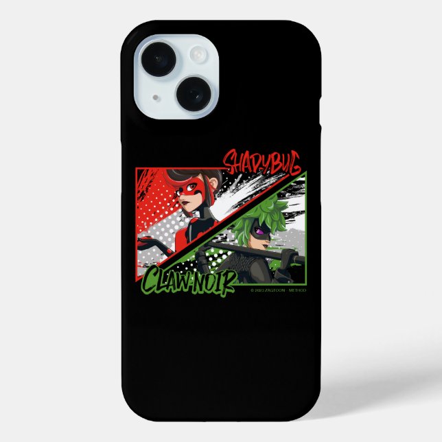 Miraculous Re-verse Shadybug & Claw Noir Case-Mate iPhone Case (Back)
