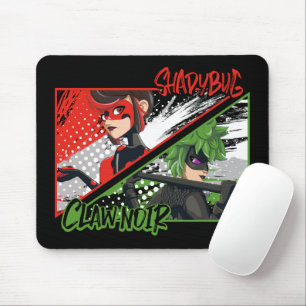 Miraculous Re-verse Shadybug & Claw Noir Mouse Pad