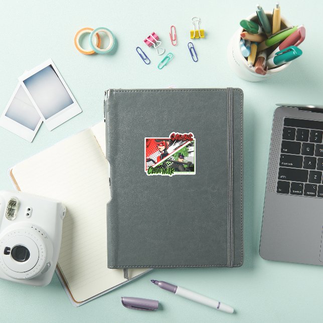 Miraculous Re-verse Shadybug & Claw Noir Sticker (iPad Cover)