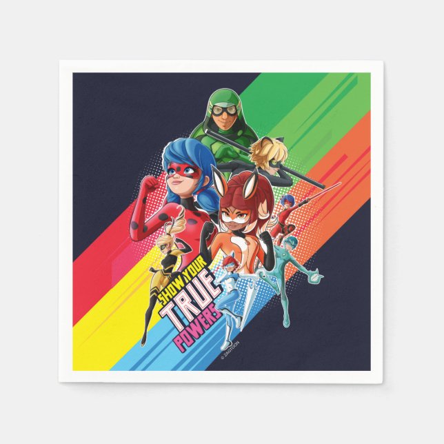 Miraculous Show Your True Powers Napkins (Front)