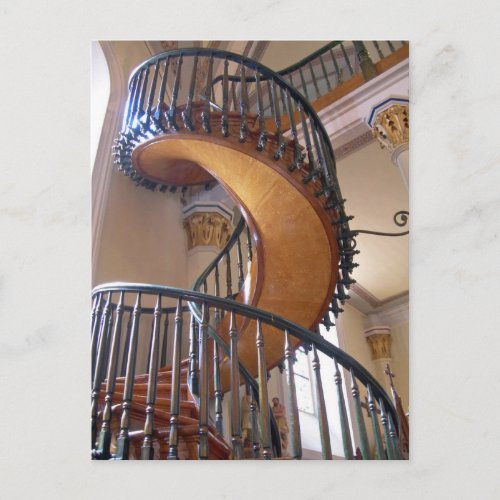 Miraculous Staircase Loretto Chapel Santa Fe Postcard